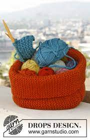 This cute diy basket can be knitted in about an hour even if you're a slow knitter. Goodie Basket Drops 144 7 Free Knitting Patterns By Drops Design