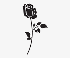 Download Svg Freeuse Rose Silhouette Png Clip Art Image Rose Png Black And White Transparent Png 308x600 Free Download On Nicepng
