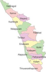 Subdistricts in india by state: Kerala Map Kerala India Kerala Tourism India World Map India Map