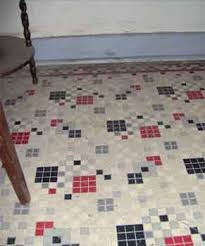Checker, an apparently popular floor tile pattern back in the day. Linoleum Inspection Internachi