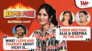 Katrina Kaif's RAPID FIRE on shaadi, Vicky Kaushal's wardrobe comment,  Alia's baby, Deepika & Salman - YouTube