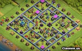 One thing before we start, if you use a base you find on the internet you should always try to change it a little bit. Town Hall 9 Coc War Base Links Clash Of Clans Clasher Us