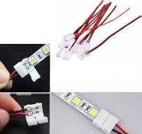 10X LED STRIP LIGHT CONNECTOR SMD 5050 5630 SINGLE 2 WIRE 10MM PCB BOARD  ADAPTER