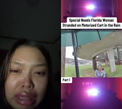 Old Lady Stuck in Rain