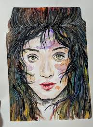 Untitled piece, done with watercolors. 18"x 24"