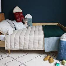 single bed hand quilted blanket house cushions and knitted merino wool blanket all by camomile lo decoration chambre enfant chambre enfant deco chambre enfant