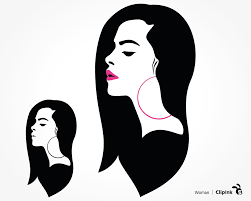 Download Long Hair Woman Svg Haircut And Earring Svg Png Eps Dxf Pdf Clipink