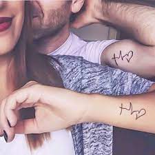 Pin By Ayesha On Lovers Cute Couple Tattoos Partner Tattoos Matching Tattoos