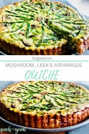 Mushroom Asparagus Crustless Quiche Pinch Me Good Recipe Recipe Using Asparagus Asparagus Quiche Quiche Recipes