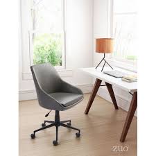 100962 Powell Office Chair Gray Curved In All The Right Places This Sophisticated Office Chai Office Chair Design Home Office Chairs Adjustable Office Chair