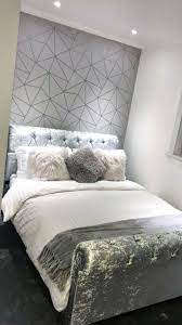 I Love Wallpaper Zara Shimmer Metallic Wallpaper Soft Grey Silver Ilw980109 Feature Wall Bedroom Wallpaper Bedroom Feature Wall Bedroom Design Inspiration