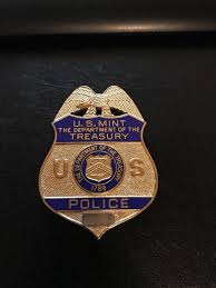 U S Mint Department Of The Treasury C H Metal Crafts Police Badge Law Enforcement Law Enforcement Badges