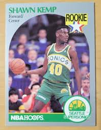 Most of his rookie cards can be had for well under $1000. 1990 Nba Hoops Shawn Kemp 279 Value 0 01 352 98 Mavin