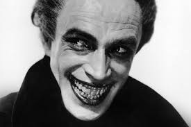 Conrad Veidt "The Man Who Laughs" a silent movie in 1928..original  inspiration for The Joker in Batman.