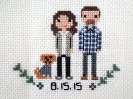 38 w x 38 h. Portrait Cross Stitch People Novocom Top
