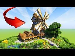 Http Minecraftstream Com Minecraft Tutorials Minecraft How To Build Epic Wooden House Medieval Windmill Tut Construcao De Minecraft Moinho De Vento Minecraft