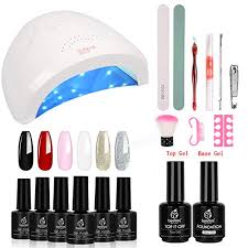 Beetles Gel Nail Polish Starter Kit With Uv Light 48w Led Nail Lamp Sale Top And Base Coats Shop Luxclout Com Gel Nail Kit Red Gel Nails Manicure Kit Diy