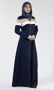 front open everyday zipper navy abaya hijab fashion inspiration abayas fashion casual abaya