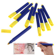 In the continuing arms race against counterfeit money criminals, one of the newest weapons introduced is the revised money tester pen. Counterfeit Bill Detector Pen 30 Pack Fake Forged Note Money Cash Note Bill Detector Pens Markers