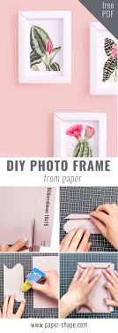 Making the frames unique, specific to what goes in the frame is a lovely way to use your mad diy skills! Paper Photo Frame Papershape