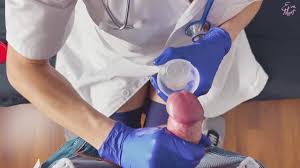 POV CFNM handjob only: nurse with surgical gloves is helping a hard to cum  patient to get a sperm sample for analysis - XNXX.COM