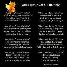 When I Say I M A Christian Maya Angelou Christian Poems Sayings Christian