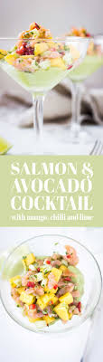 This easy recipe is ready in just fifteen minutes making it perfect for a last minute dinner party. Cold Smoked Salmon And Avocado Cocktail With Mango Lime And Chilli A Great Starter For New Year S Eve Dinner Parties Or A Quiet Dinner For Two Rezepte Essen