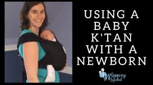 how to use a baby ktan carrier with your newborn