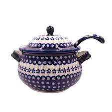 Here is a snazzy look at my butterfly ffields soup tureen. Polish Pottery Soup Tureens Ladles The Polish Pottery Shoppe