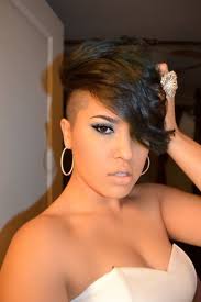 Mohawk Short Shaved Hairstyles Short Hair Styles African American Half Shaved Hair