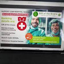 On this video, gift of the givers working on intervention plans on coronavirus Gift Of The Givers Home Facebook