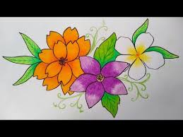 46 cara membuat gambar sketsa batik terkeren. Video Menggambar Bunga Yang Indah