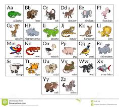 Cartoon Animal Alphabet Chart Animal Alphabet Alphabet Charts Upper And Lowercase Letters