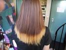 Short Hair Blonde Dip Dye
