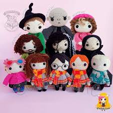 The Patterns Are Available At Www Instagram Com Galencaixe In 2020 Harry Potter Crochet Crochet Panda Crochet Animal Patterns