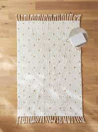 Fleckerlteppich baumwolle handweb teppich flickenteppich fleckerl handwebteppich. Cyrillus Getupfter Baumwoll Teppich In Elfenbeinfarben Ocker Getupft