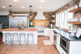 Amazing gallery of interior design and decorating ideas of chic kitchen in decks/patios, kitchens by elite interior designers. Country Chic Kitchen Redesigns From Joanna Gaines