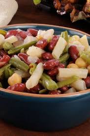 Course S Salad Ingredients Beans Black Pepper Celery Garbanzo Beans Green Beans Green Pepper Kidney Bea Bean Salad Recipes Bean Salad Four Bean Salad