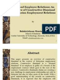 If you have been dismissed from your employment you may be able to make an application to the fair work commission under either unfair dismissal or general protections dismissal laws. Reference Notes On Cases Of Dismissal Burden Of Proof Law Employment