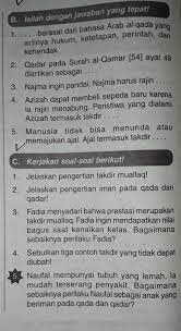 Takdir Mubram Adalah Brainly