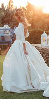 Simple Wedding Dresses With Sleeves Ball Gown Open Back Country With Train Kiw Ball Gown Wedding Dress Simple Wedding Dress With Sleeves Wedding Dresses Simple