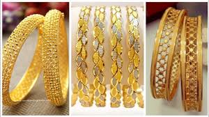 Gold rates in india today (sunday) showed a slight increase, according to the good returns website. Simple And Beautiful 18 Carat Gold Bangles Designs In White Gold And Pure Gold Youtube
