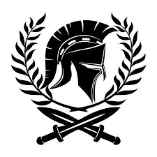 Spartan Helmet And Swords Illustration On White Background Spartan Helmet Helmet Drawing Png Images For Editing