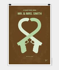 After meeting each other while vacationing in colombia, the. No187 My Mr And Mrs Smith Minimal Movie Poster Chungkong