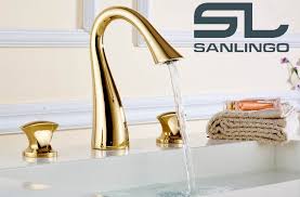 Auch für dieses produkt wird massives messing für eine hochwertige haptik verwendet. Nostalgie Retro 3 Loch Armatur Waschtisch Waschbecken Gold Sanlingo Badewanne Traumbad De