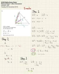 Question 21 2018 Paper 1 Higher Gcse Remember The Direction Of The Arrows Will Determine Whether These Value Is Positive Or Negative Mathsstudygram St
