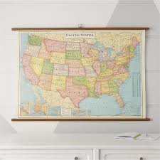 Vintage United States Of America Chart Wall Decor