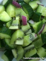 Kiwi And Cucumber Salad Kiwi Recipes Raw Food Recipes Real Food Recipes