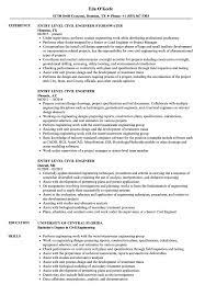Example resume objectives for engineers. Resume Sample Of Civil Engineer Civil Engineer Resumes