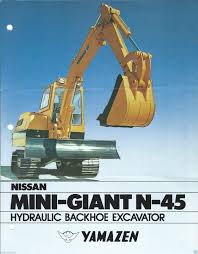 Equipment Brochure Nissan Yamazen N 45 Mini Giant Excavator C1980 E2938